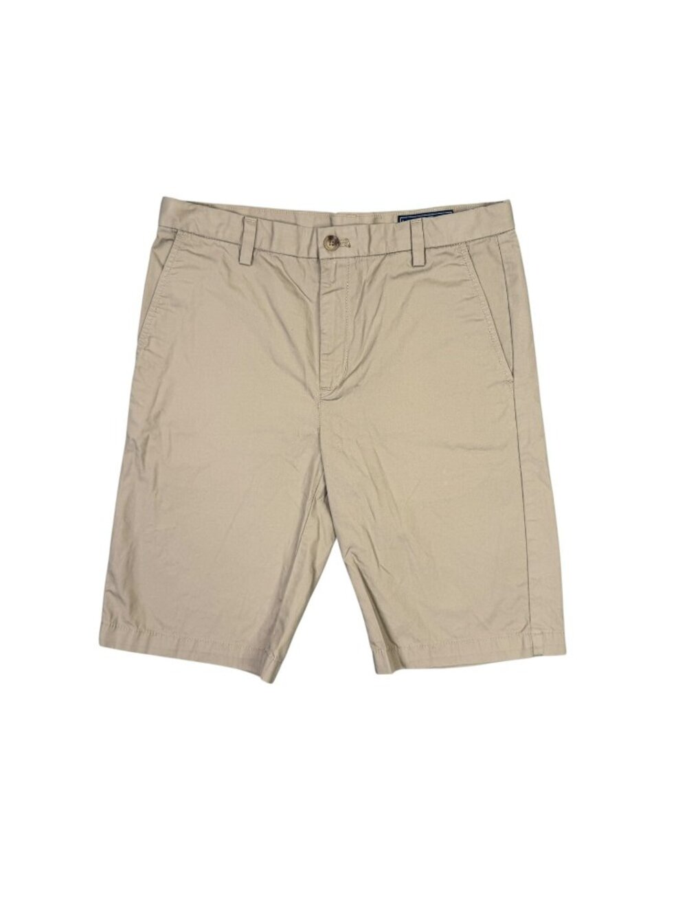 Vineyard Vines Chino Shorts Boys Size 16 Khaki Tan Preppy 10" Inseam Flat Front